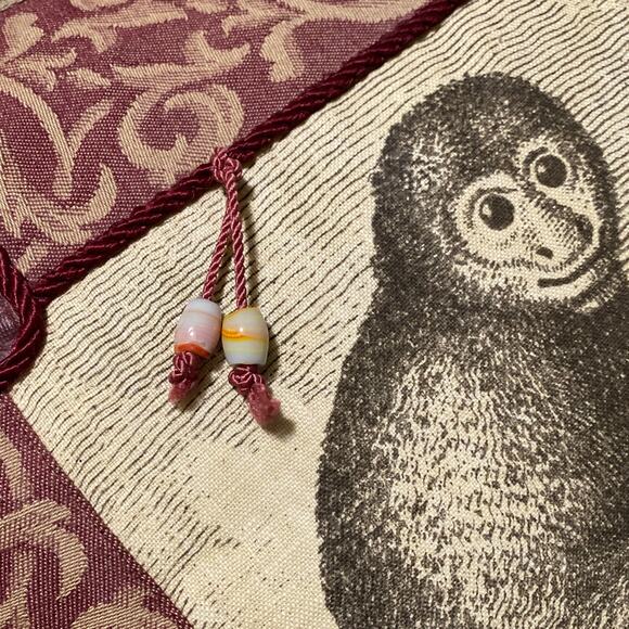 Neiman Marcus Sweet Dreams Vintage Exotic Decorative Pillow Monkey Jungle Safari - Picture 3 of 12